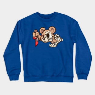 Zombie Teddy Bear Crewneck Sweatshirt